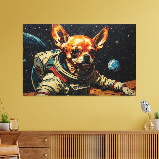 JOURNEY TO THE DOG STAR 6 CANVAS PRINT (Insitu(LivingRoom))