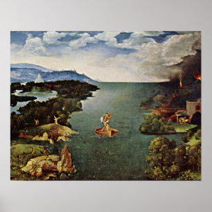 journey to the underworld by Joachim Patinir Poster