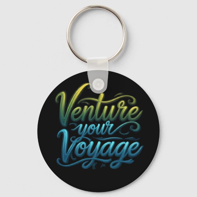 Journey to Uncharted Horizons Key Ring (Front)