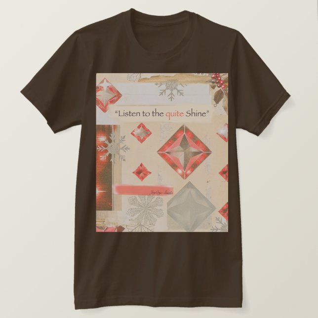 Journey & Warm Light – Brown Tee (Design Front)