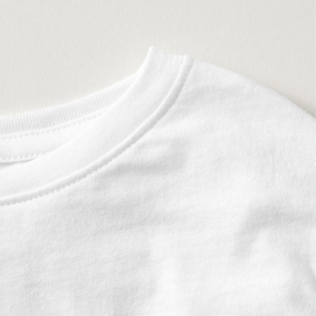 Journey & Warm Light – Toddler Tee (Detail - Neck (in White))