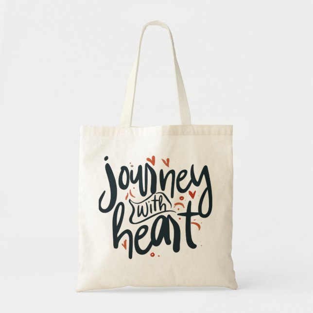 Journey with Heart Tote Bag (Front)