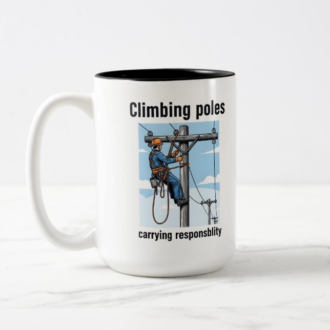 Journeyman Lineman Mug (Left)