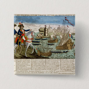 Journeys and Exploits of General Bonaparte  1798 15 Cm Square Badge