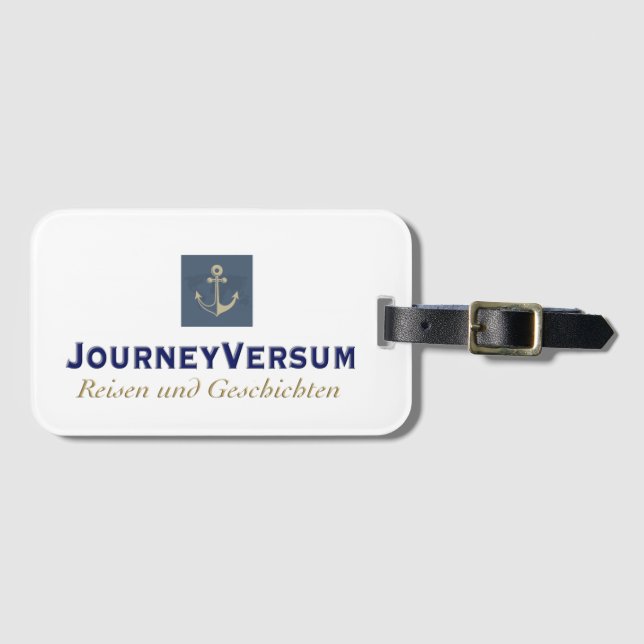 JourneyVersum Logo - Luggage Tag (Front Horizontal)