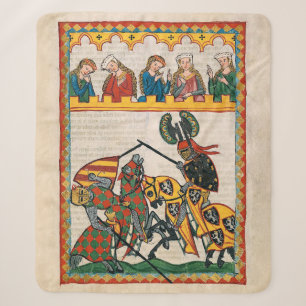 Jousting for my ladies sherpa blanket