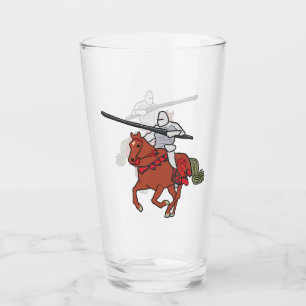 Jousting Knight Glass