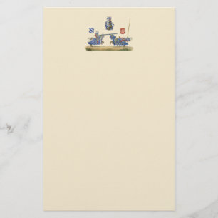 Jousting Knights - Mediaeval Theme Stationery