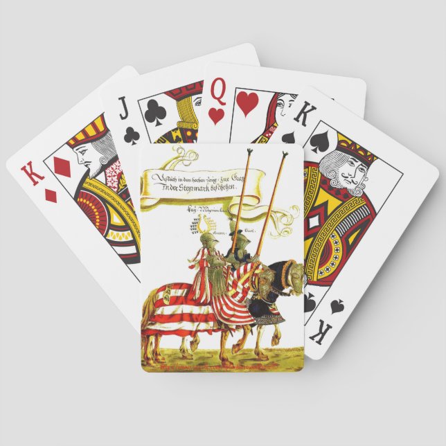 "Jousting" Playing Cards (Back)