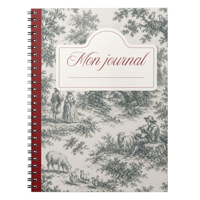 Jouy fabric notebook (Front)