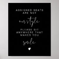 JOVI Black Edgy Sit Anywhere No Assigned Seats