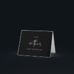 JOVI Black To My Mother On My Wedding Day Card<br><div class="desc">This to my mother card features an edgy handwritten font and modern minimalist design with an edgy black and white colour combination. Use this template to edit the fonts, font colour, and background colour to match your event needs. This card is perfect for your modern, minimalist, and edgywedding at any...</div>