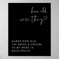 JOVI Edgy Black Modern How Old Were They Sign