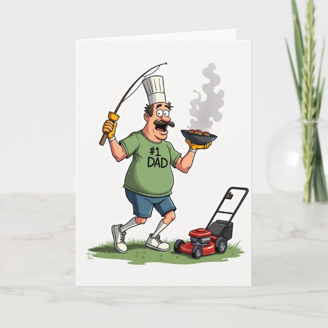 Jovial Fathers Day Chef Card (Front)