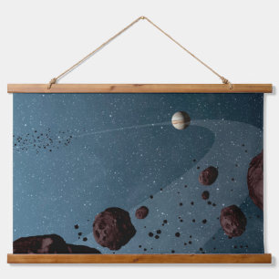 Jovian Trojans Asteroids. Hanging Tapestry