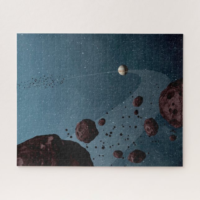 Jovian Trojans Asteroids. Jigsaw Puzzle (Horizontal)