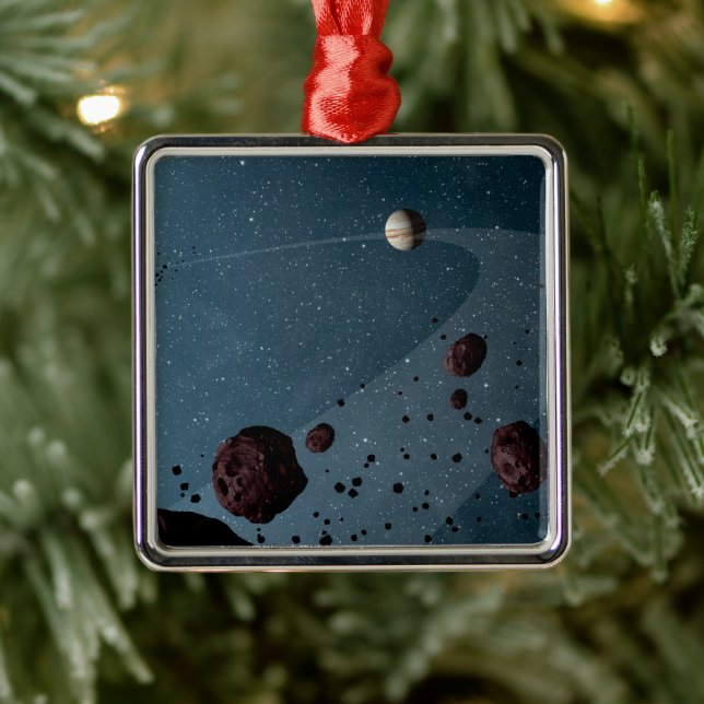 Jovian Trojans Asteroids. Metal Tree Decoration (Tree)