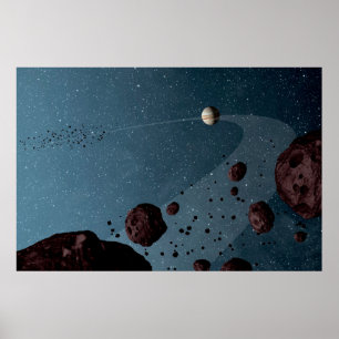 Jovian Trojans Asteroids. Poster