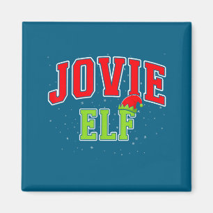 Jovie Elf Christmas Family Matching Group Xmas  Magnet