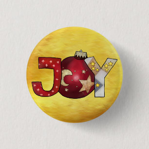 Joy  3 cm round badge