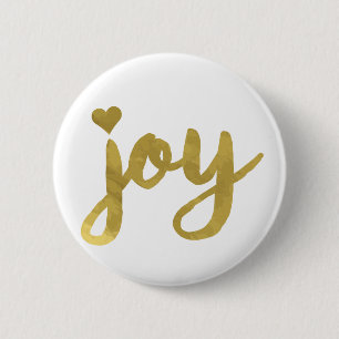 Joy 6 Cm Round Badge