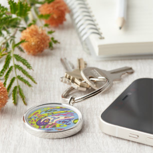 Joy, abstract key ring
