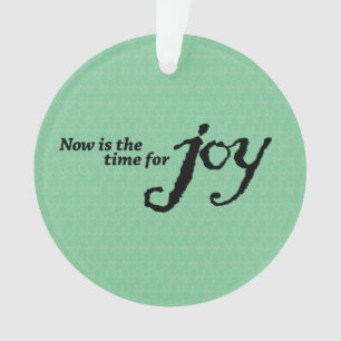"Joy" acrylic Christmas ornament