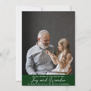 Joy and Wonder with Grandkids Holiday Card