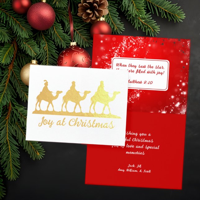 Joy at Christmas Wise Men Scripture Cards (Creator Uploaded)