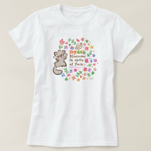Joy Blossoms In Spite of Pain - Pebble the Grey Ki T-Shirt