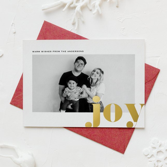 JOY Bold Typography Modern Photo Christmas (Creator Uploaded)