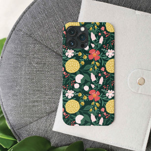 Joy Botanical Floral Festive Garden Pattern Pink iPhone 13 Pro Max Case
