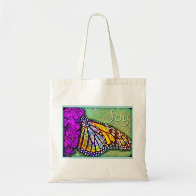 Joy Butterfly Tote Bag (Front)