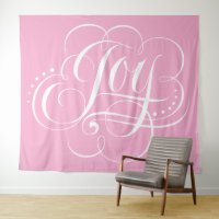 JOY Calligraphy Lettering Calm Happy Pink