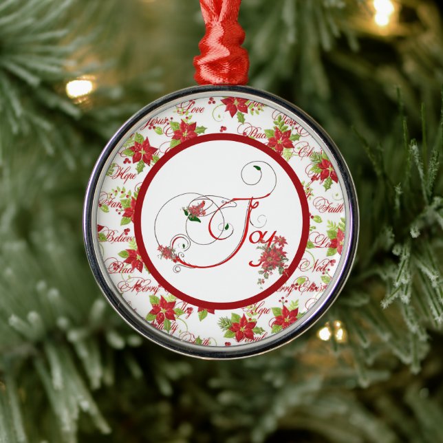 Joy Ceramic Ornament (Tree)