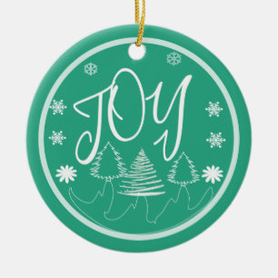 Joy Ceramic Tree Decoration
