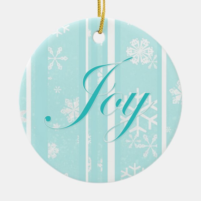 Joy Ceramic Tree Decoration (Front)