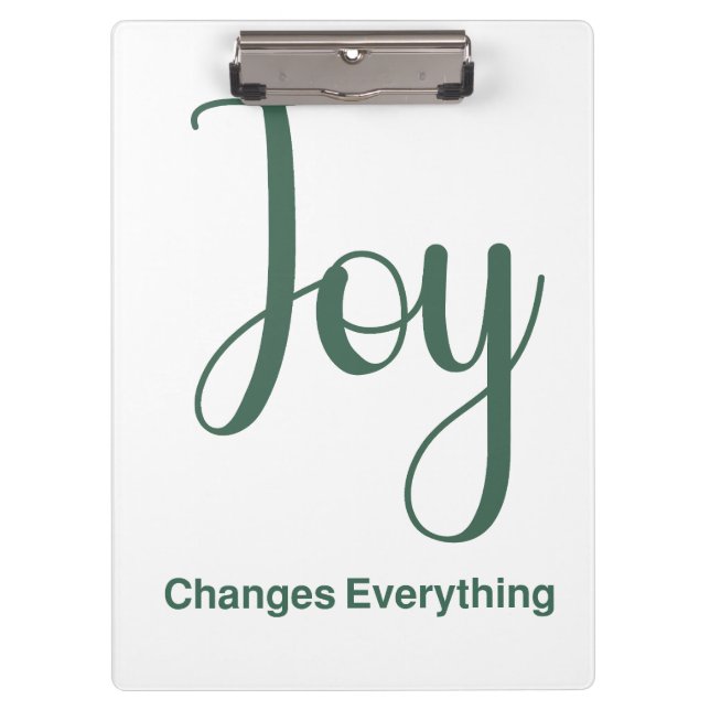 Joy Changes Everything Clipboard (Front)