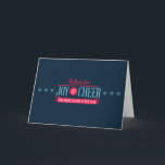 Joy & Cheer Holiday Card<br><div class="desc">Joy & Cheer customisable holiday card.</div>