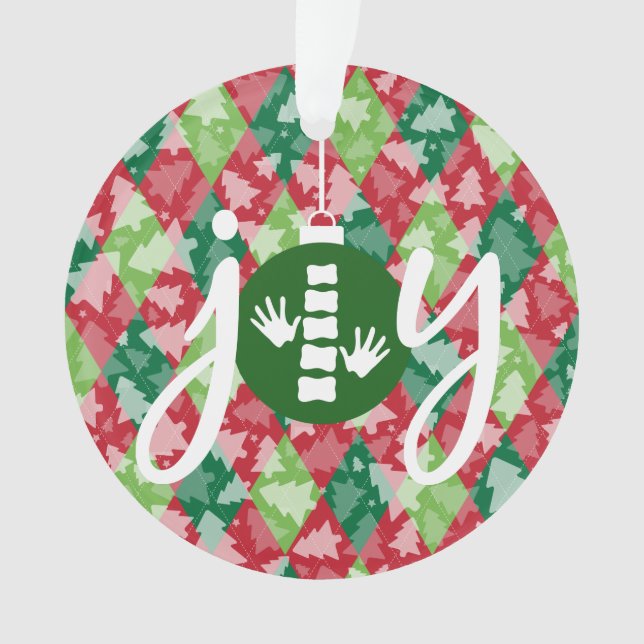 JOY Chiropractic/Chiropractor Christmas Ornament (Front)