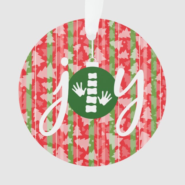 JOY Chiropractic/Chiropractor Christmas Ornament (Front)