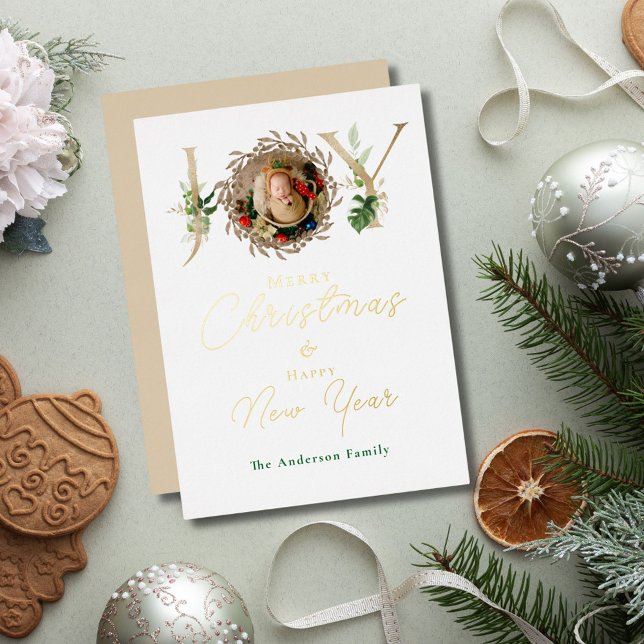 JOY Christmas Baby Photo Tropical Alphabet (Creator Uploaded)