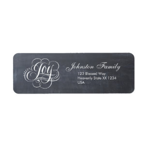 JOY Christmas Calligraphy Swirly Lettering God