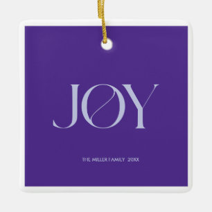 Joy   Christmas Ceramic Ornament