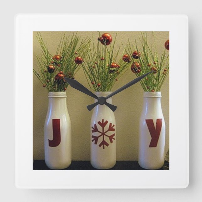 "JOY" CHRISTMAS CLOCK (Front)