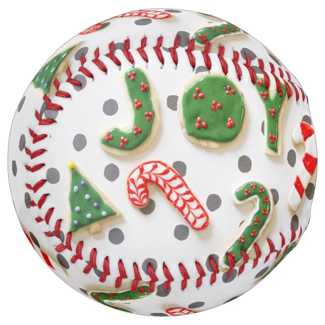 Joy Christmas cookies Softball (Front Left)