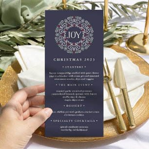 Joy   Christmas Dinner Menu