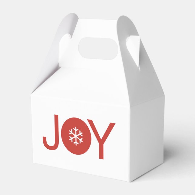 Joy Christmas Favour Box (Front Side)