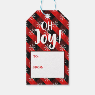 Joy Christmas Gift Tags
