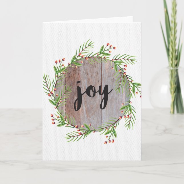 Joy - Christmas Greeting Card (Front)